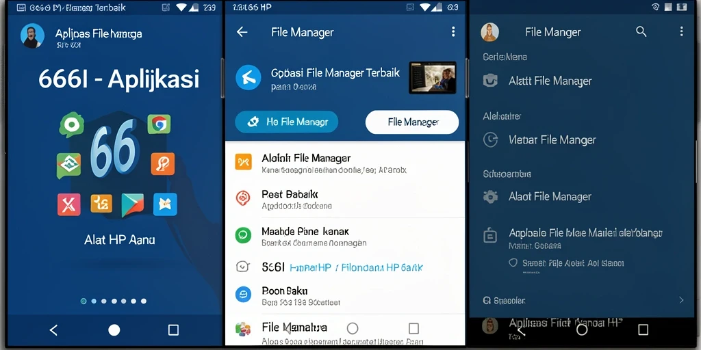 Antarmuka aplikasi 666I yang intuitif dan jelas untuk pengelolaan file.