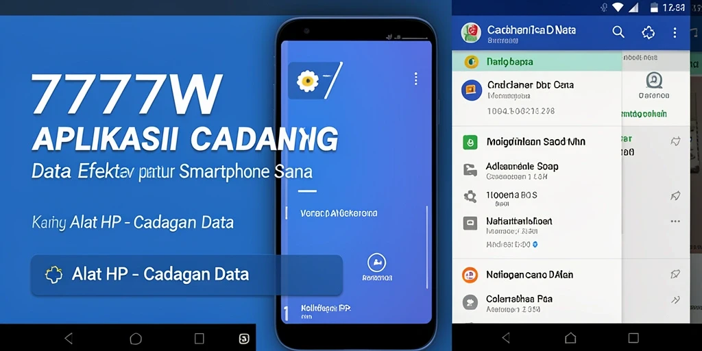 Tampilan antarmuka aplikasi 7777W yang sederhana dan intuitif.