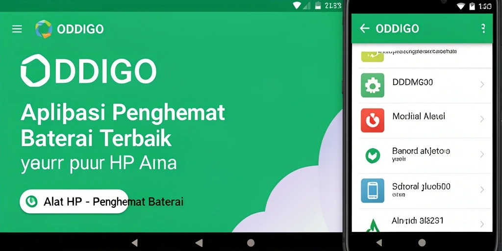 Tampilan antarmuka ODDIGO yang intuitif untuk penghematan baterai.