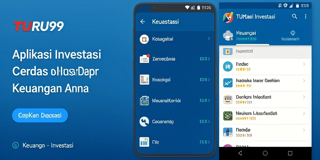 Antarmuka user-friendly dari aplikasi Investasi TURU99.