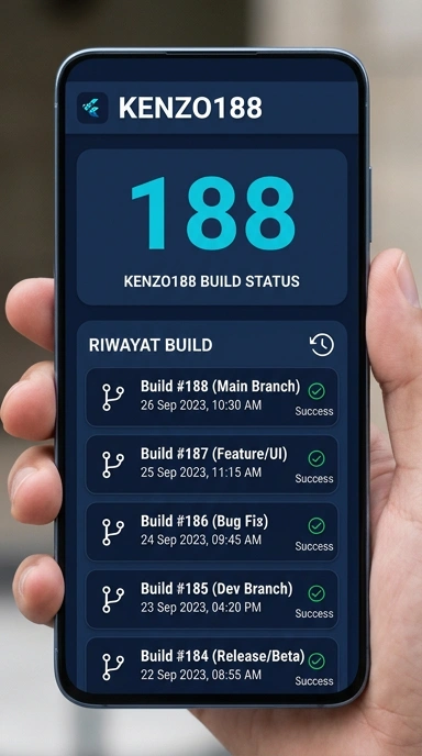 Tampilan riwayat versi kenzo188